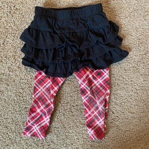 Frilly Holiday Plaid Pants